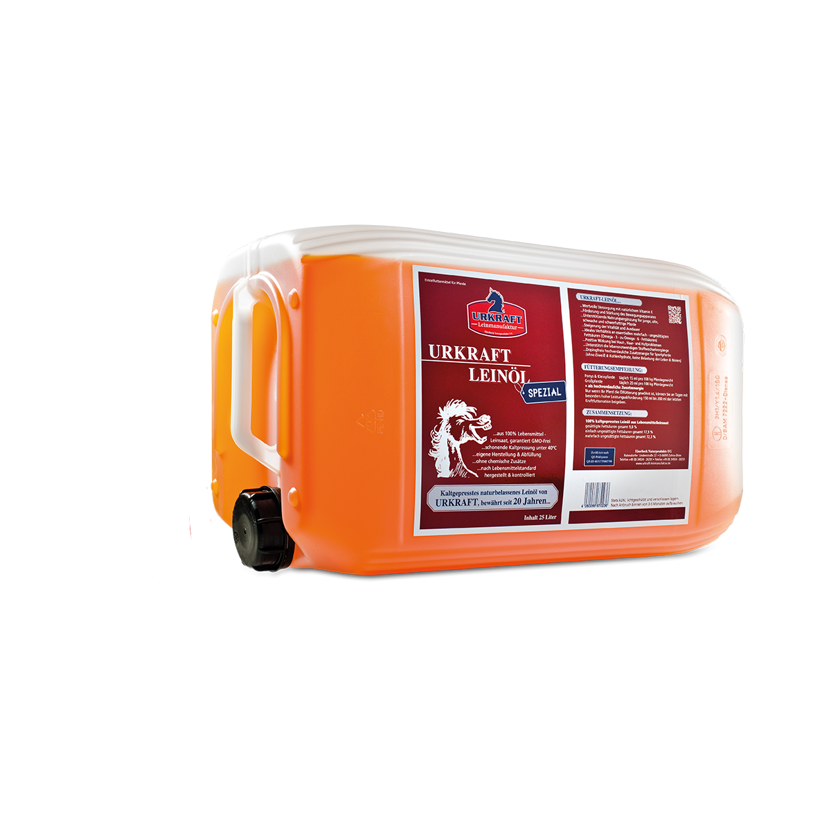 Urkraft Leinöl Spezial 25 Liter für Pferde & Ponys