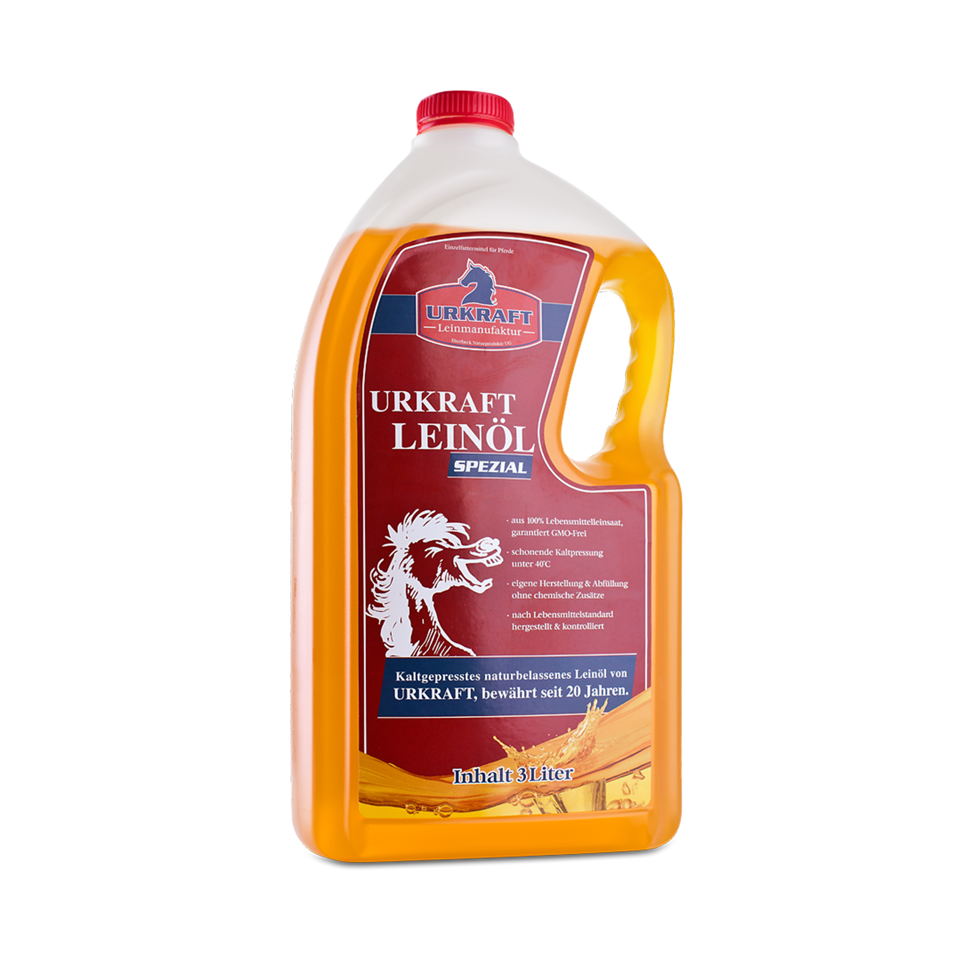 Urkraft Leinöl Spezial 3 Liter für Pferde & Ponys