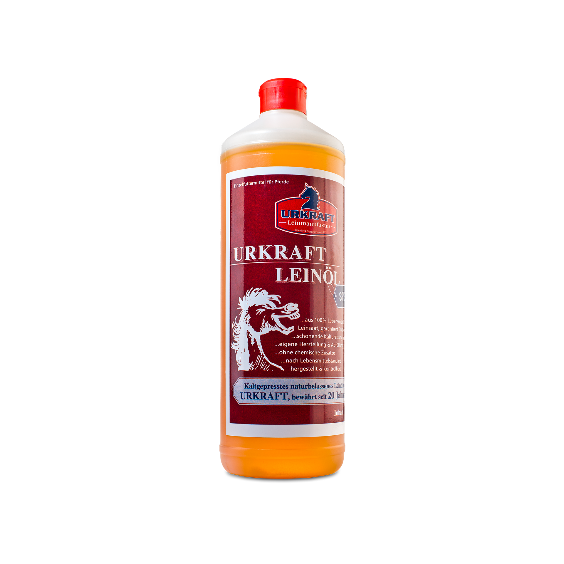 Urkraft Leinöl Spezial 1 Liter für Pferde & Ponys