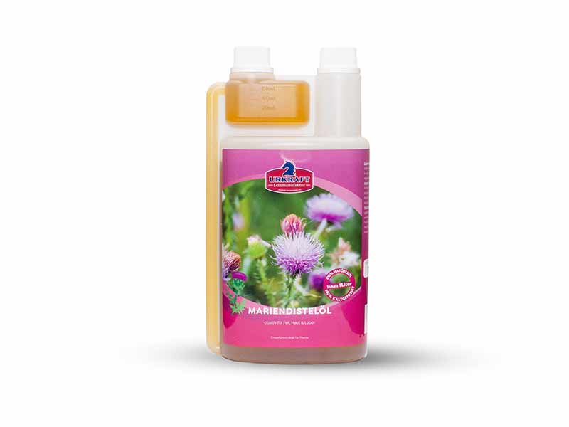 Urkraft-Mariendistelöl 1 Liter für Pferde & Pony's