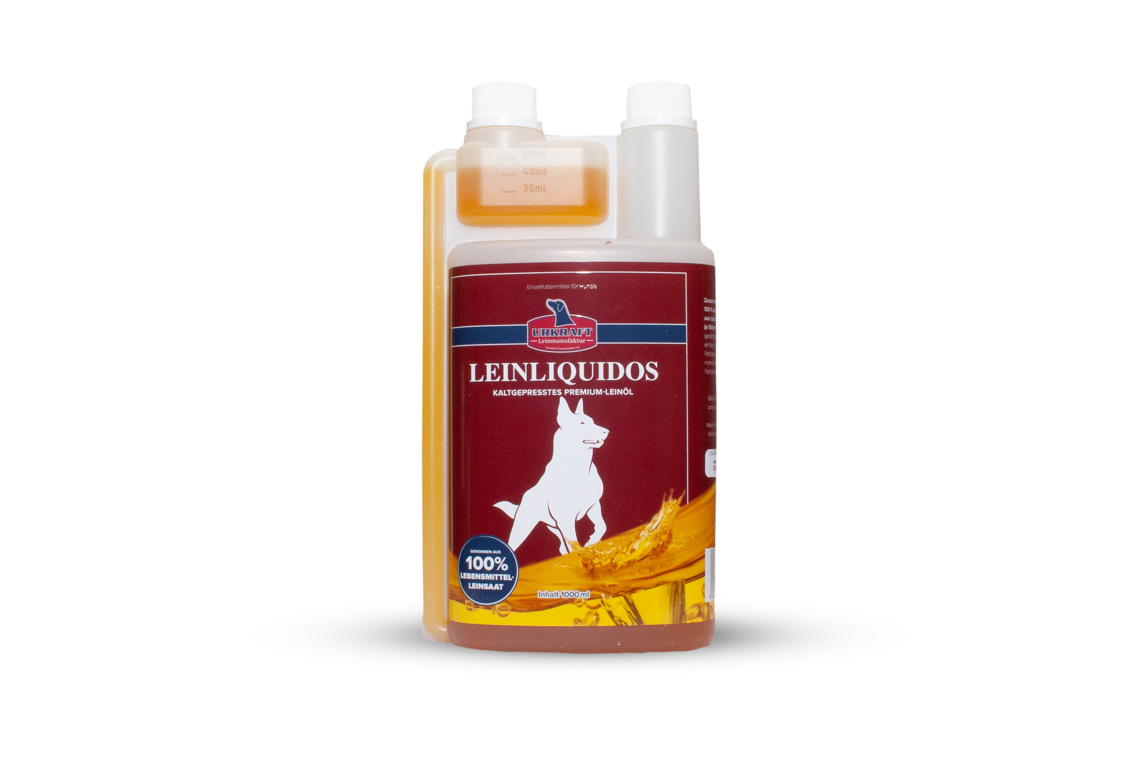 Leinliquidos - kaltgepresstes Premium-Leinöl für Hunde Leinliquidos - kaltgepresstes Premium-Leinöl für Hunde