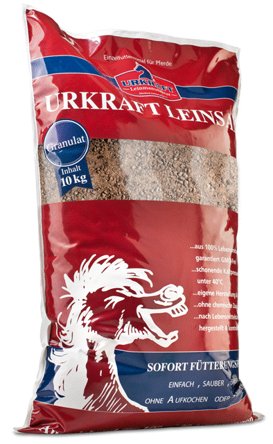Urkraft-Leinsam Granulat für Pferde & Pony's