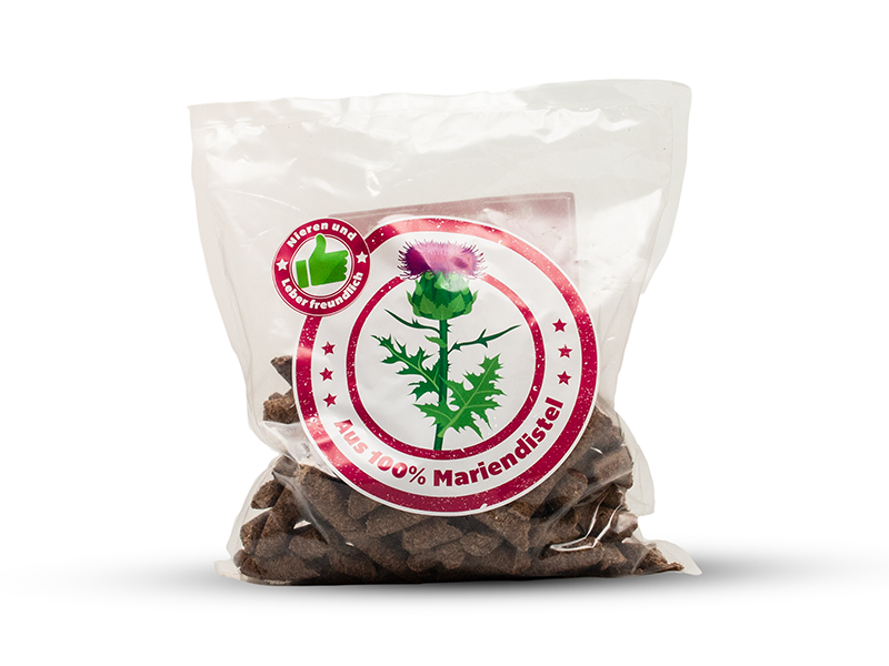 Urkraft Mariendistelpresskuchen Pellets für Pferde & Pony's Urkraft Mariendistelpresskuchen Pellets für Pferde & Pony's