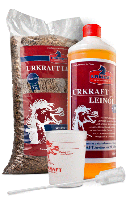 Einsteigerpaket Granulat (Leinkuchen & Leinöl)