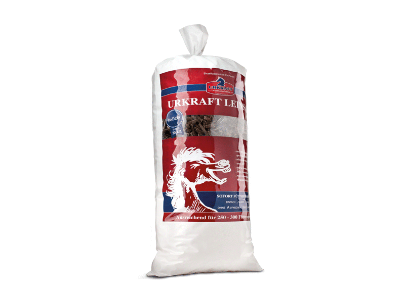 Urkraft-Leinsam Pellets für Pferde & Ponys