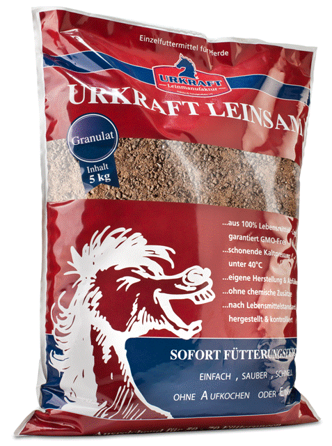 Urkraft-Leinsam Granulat für Pferde & Pony's